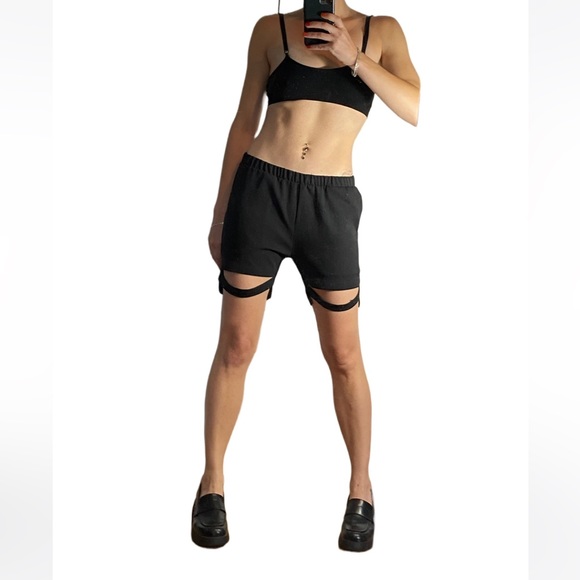 ♠️ Rad Hourani Black Shorts with Strap ♠️ - Picture 2 of 6